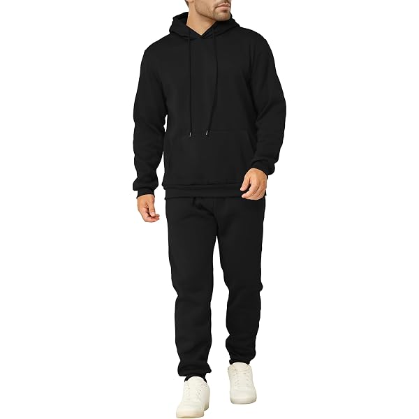 Amazon.com: Jockey Men's 2 Piece Luxe Pullover Hoodie and Jogger